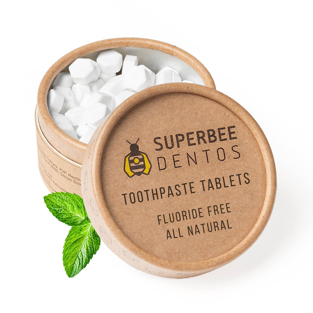 Spearmint toothpaste tablets packaging