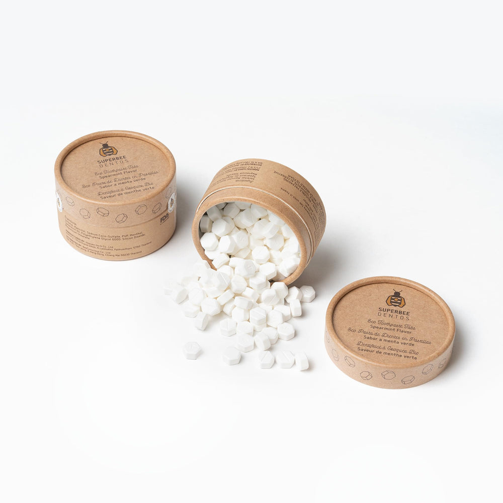 Travel-friendly toothpaste tablets packaging