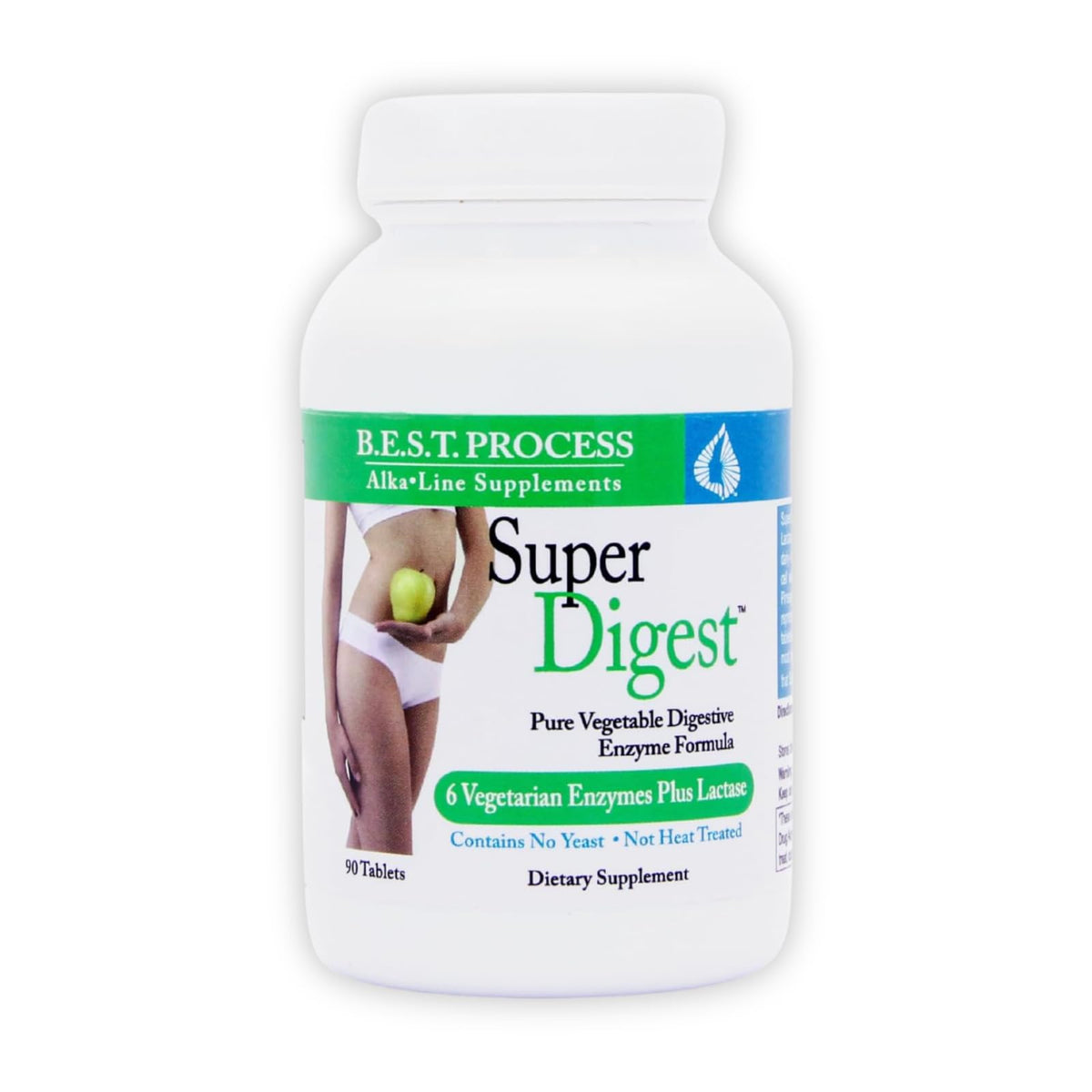 Morter HealthSystem SuperDigest bottle on a white background