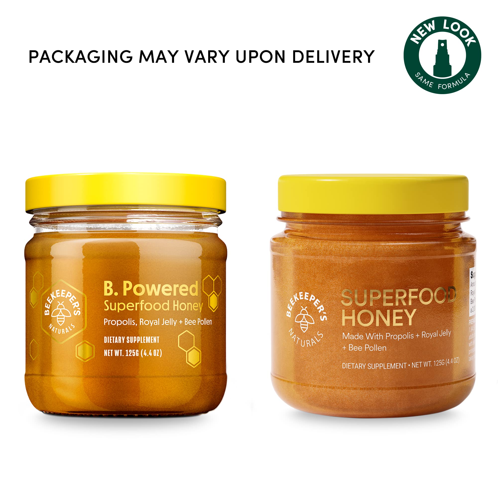 Royal jelly droplets with honey texture