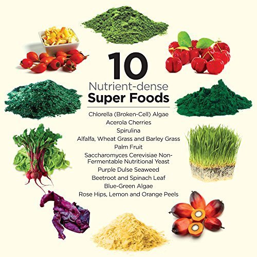 Close-up of plant-based ingredients in SuperFood Plus