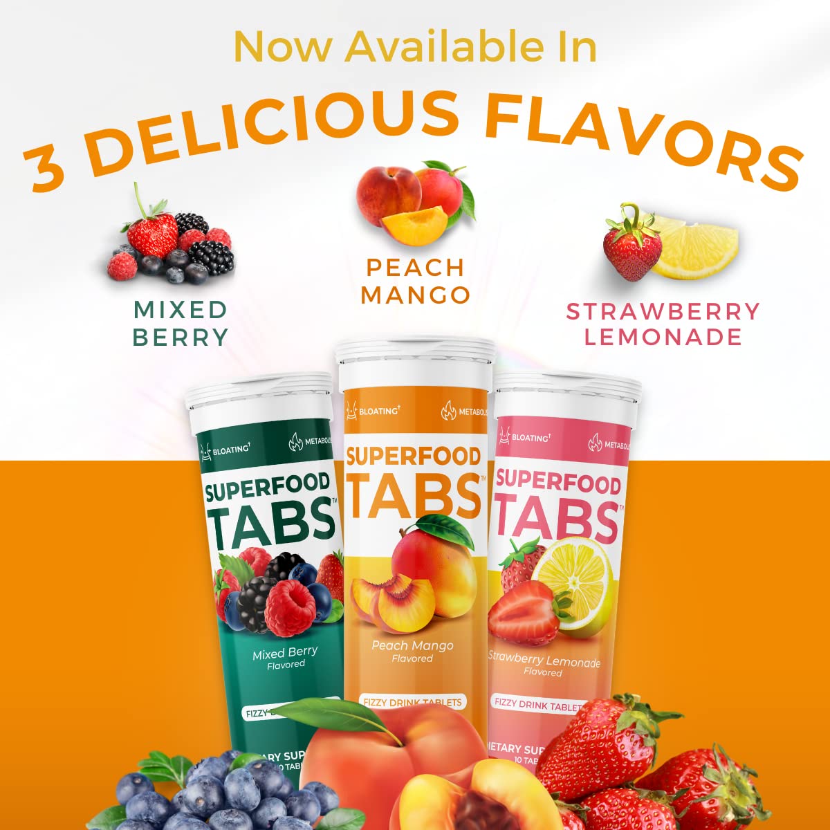 Superfood Tabs 30-tabs count highlights convenient daily use