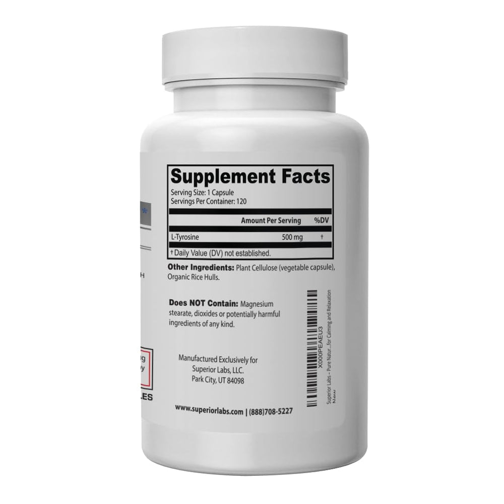 L-Tyrosine pure non-GMO ingredient label