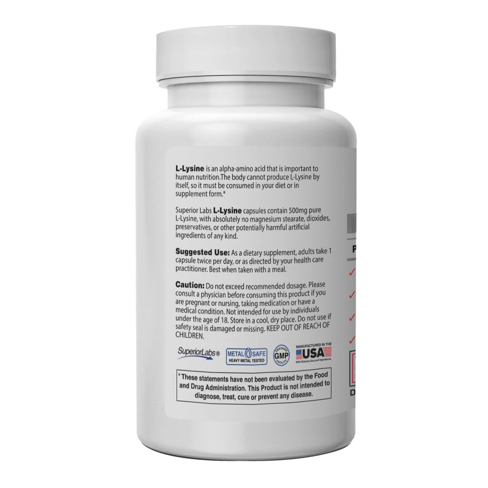 Back of bottle with supplement facts