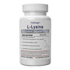 Bottled Superior Labs L-Lysine 500 mg – 120 capsules