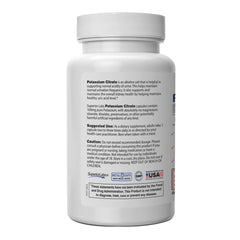 Close-up of potassium citrate 100 mg capsules