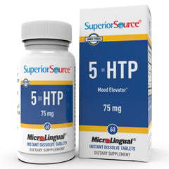 Superior Source 5-HTP 75mg bottle – 60 tablets
