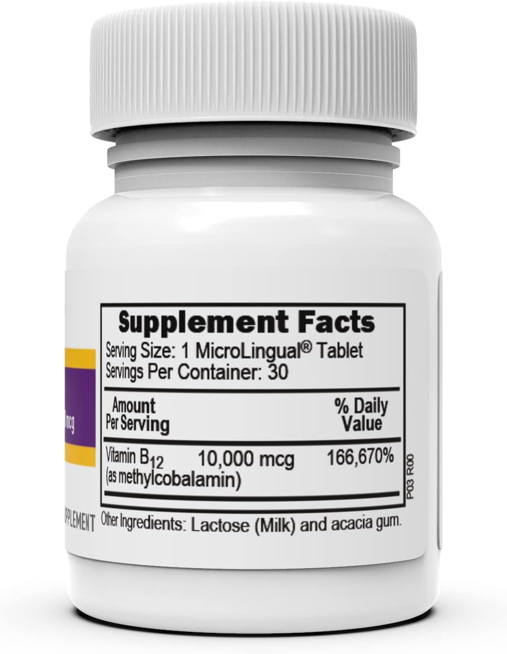 Bottle of Superior Source B-12 No Shot supplements