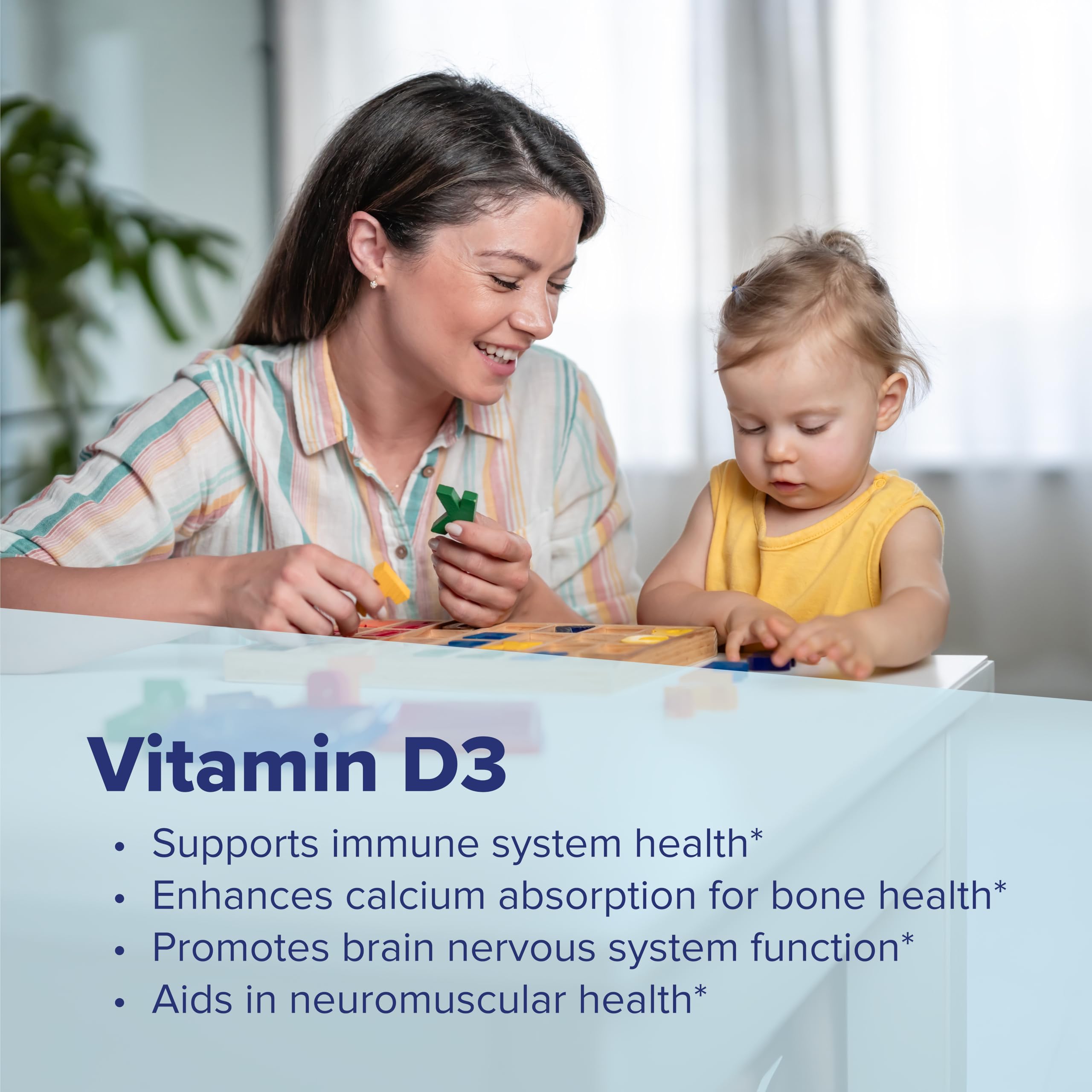 Sugar-free Vitamin D3 dissolvable tablets for kids