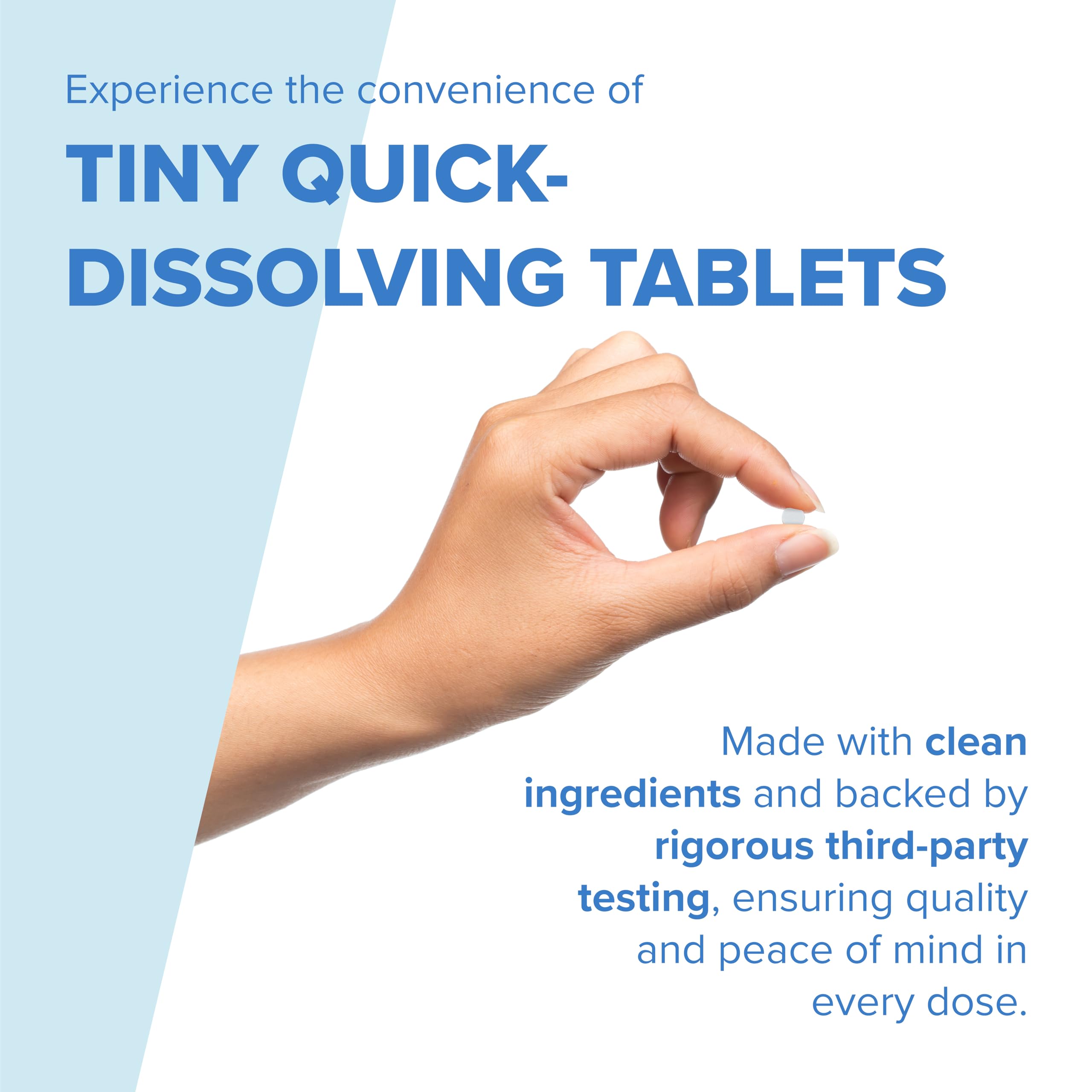 Biotin MicroLingual dissolvable tablets for fast absorption under the tongue