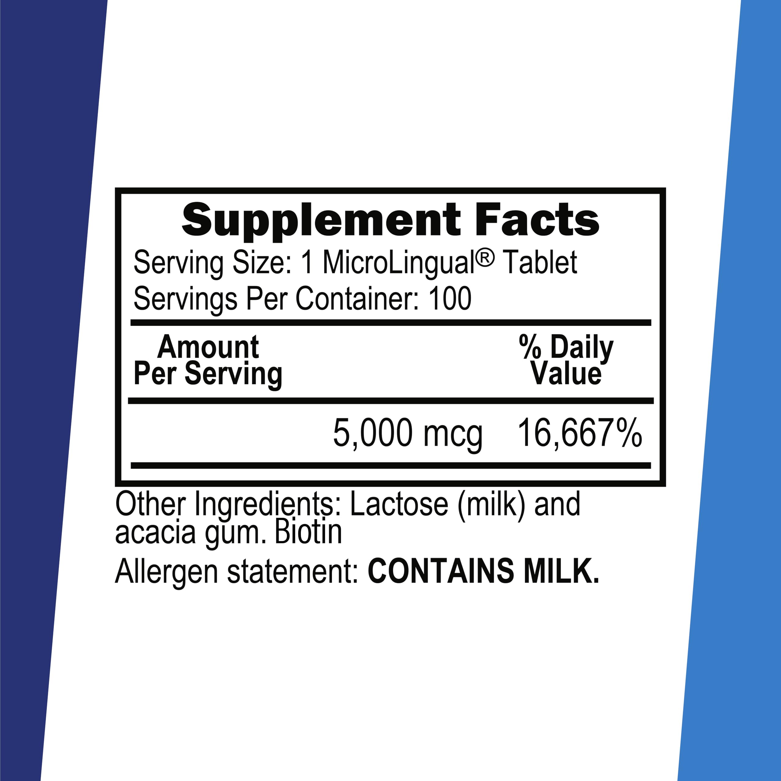 Non-GMO labeling for Superior Source Biotin 5000 mcg