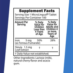 Kids' iron tablets, 5 mg ferrous fumarate, image 3