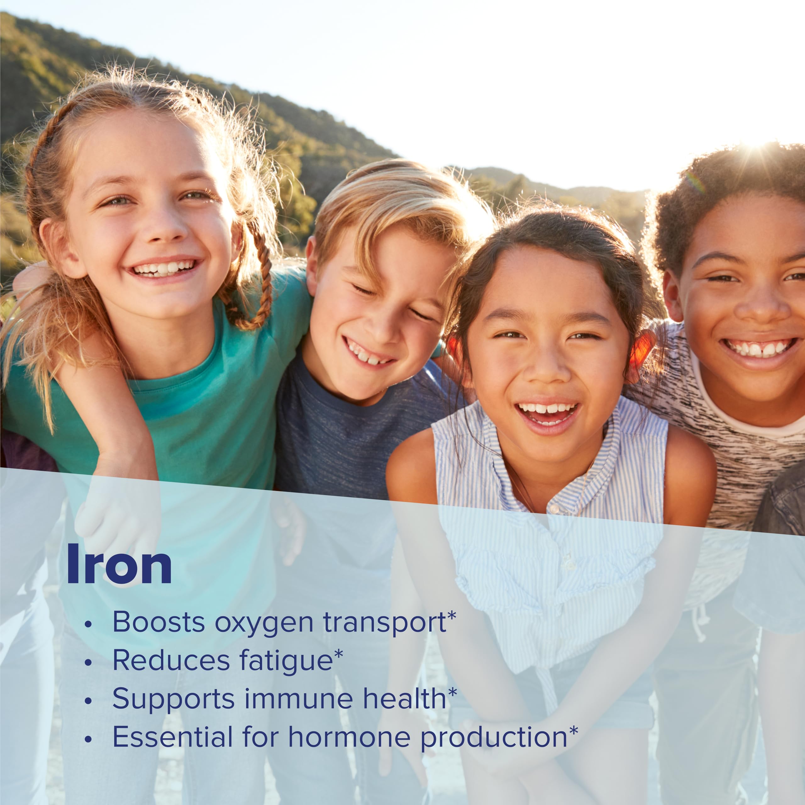 Packaging of Superior Source Children's Iron 5 mg