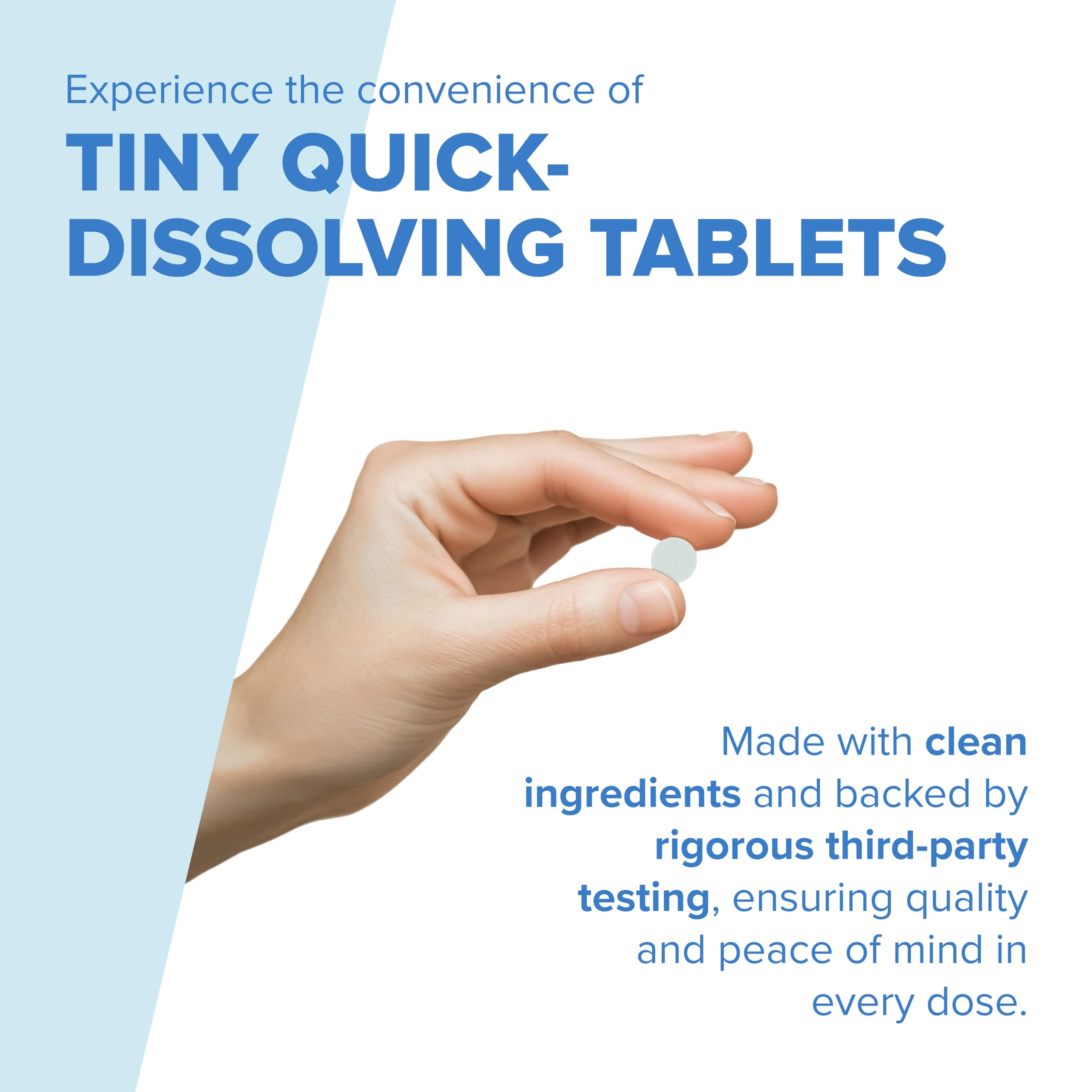 Close-up of ferrous fumarate 25 mg iron tablet