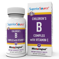 Bottle of Superior Source Kids B Complex with Vitamin C