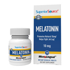 Superior Source Melatonin 10 mg dissolving tablet dissolving under the tongue