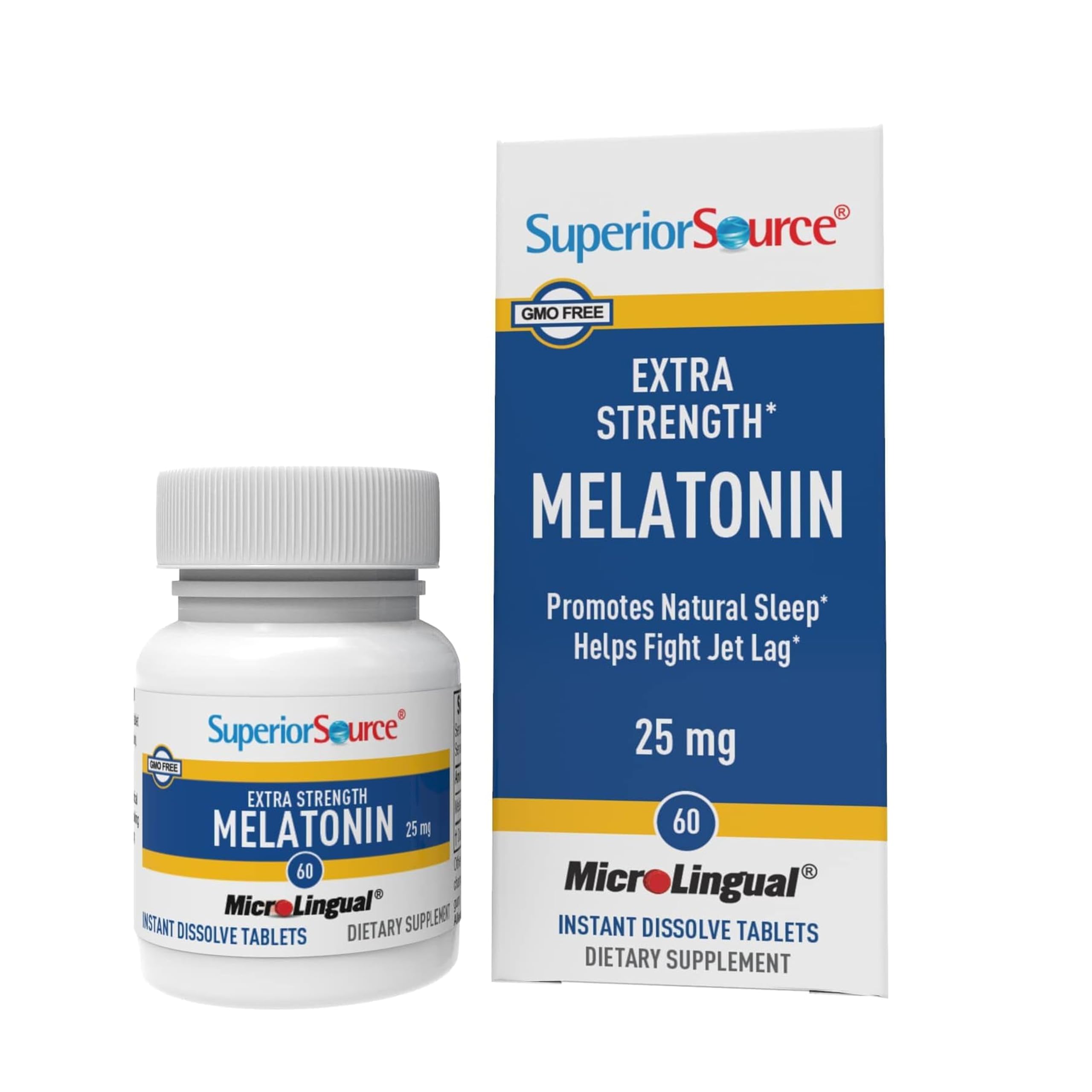 25 mg Superior Source melatonin microlingual tablet