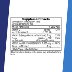Close-up of sublingual dissolving tablet