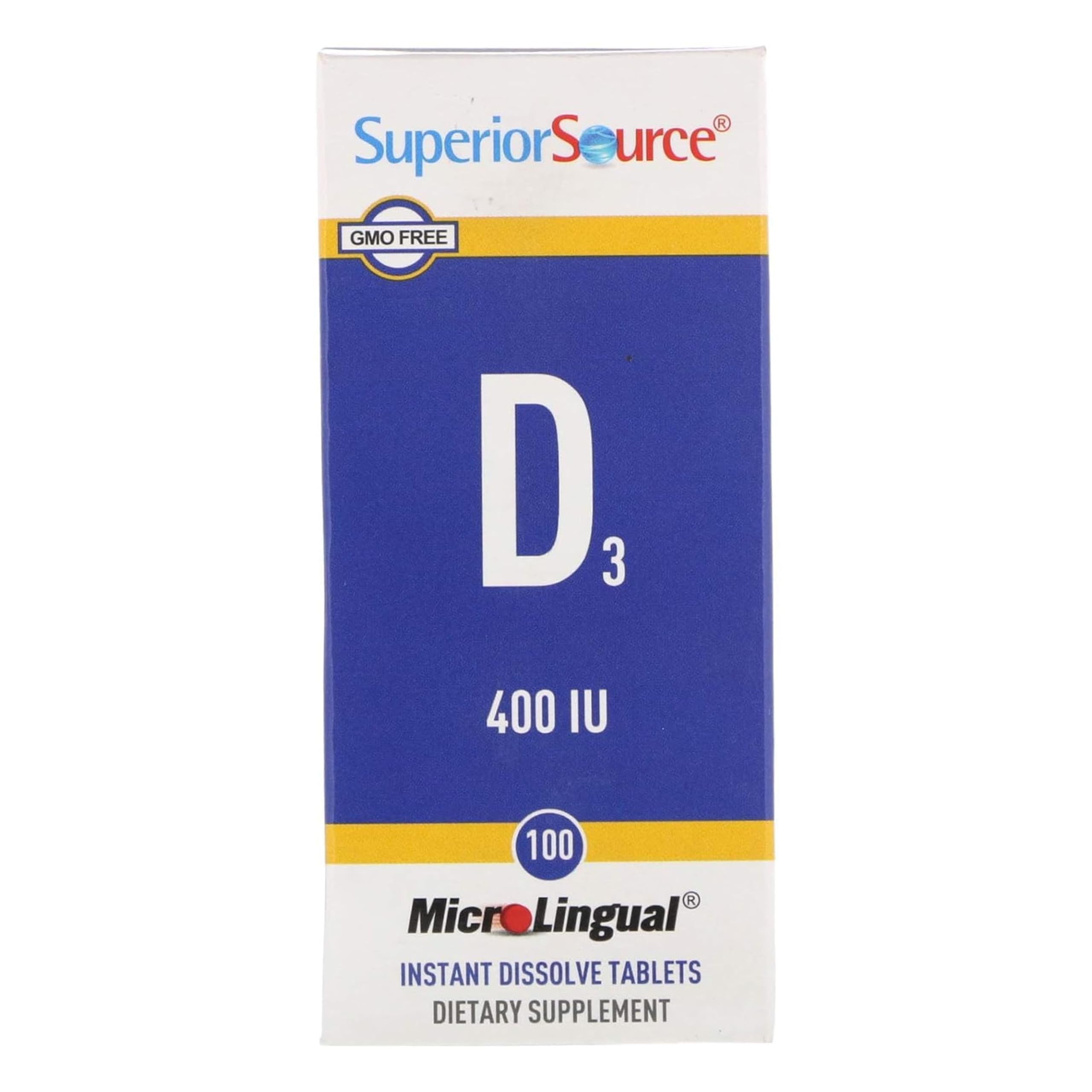 Sublingual Vitamin D3 400 IU tablets