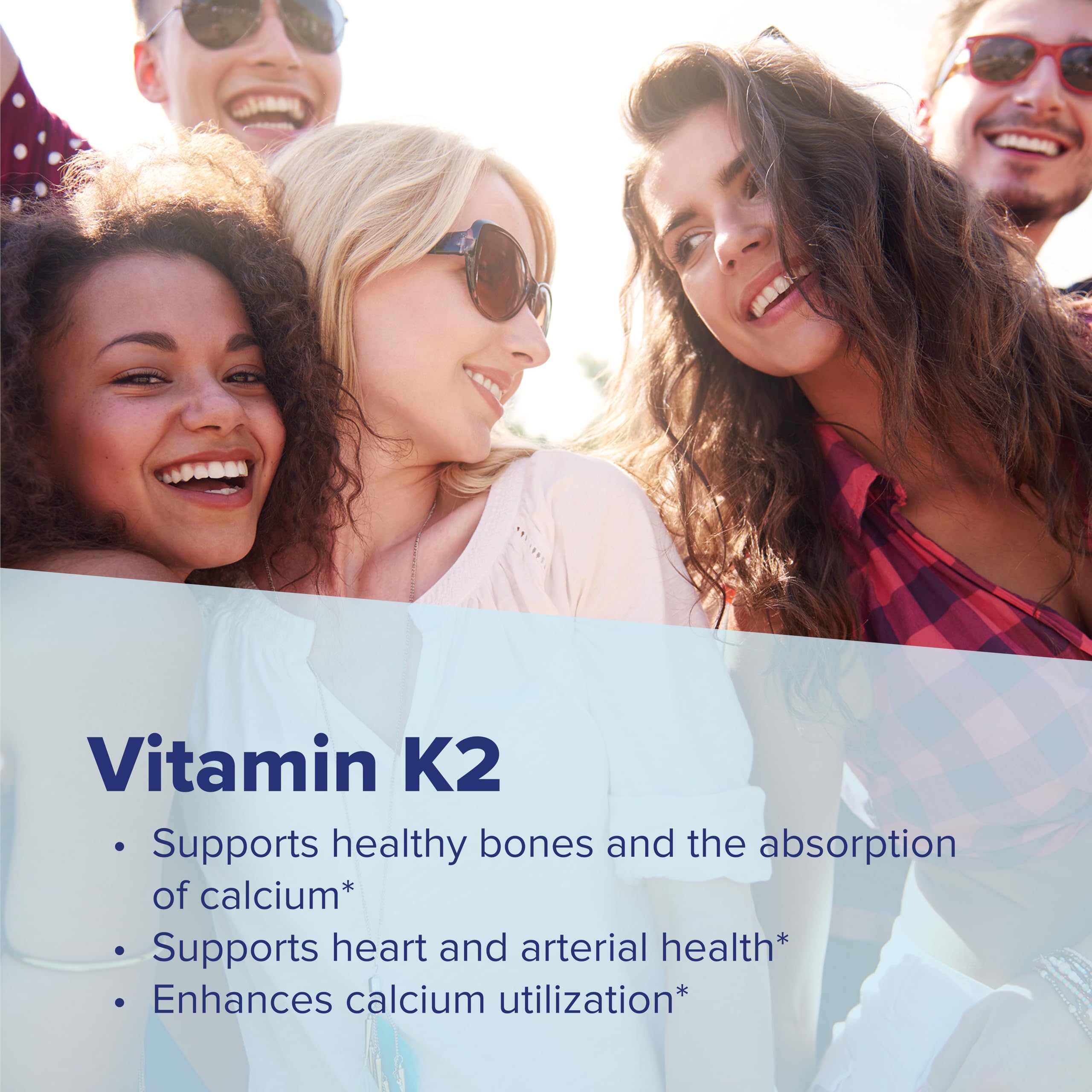 Bone health support with vitamin K2 MK-4 imagery