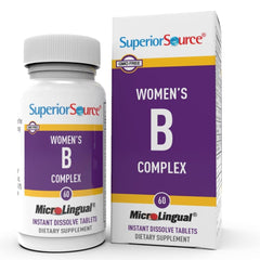 Sublingual B complex tablet dissolving under the tongue for women