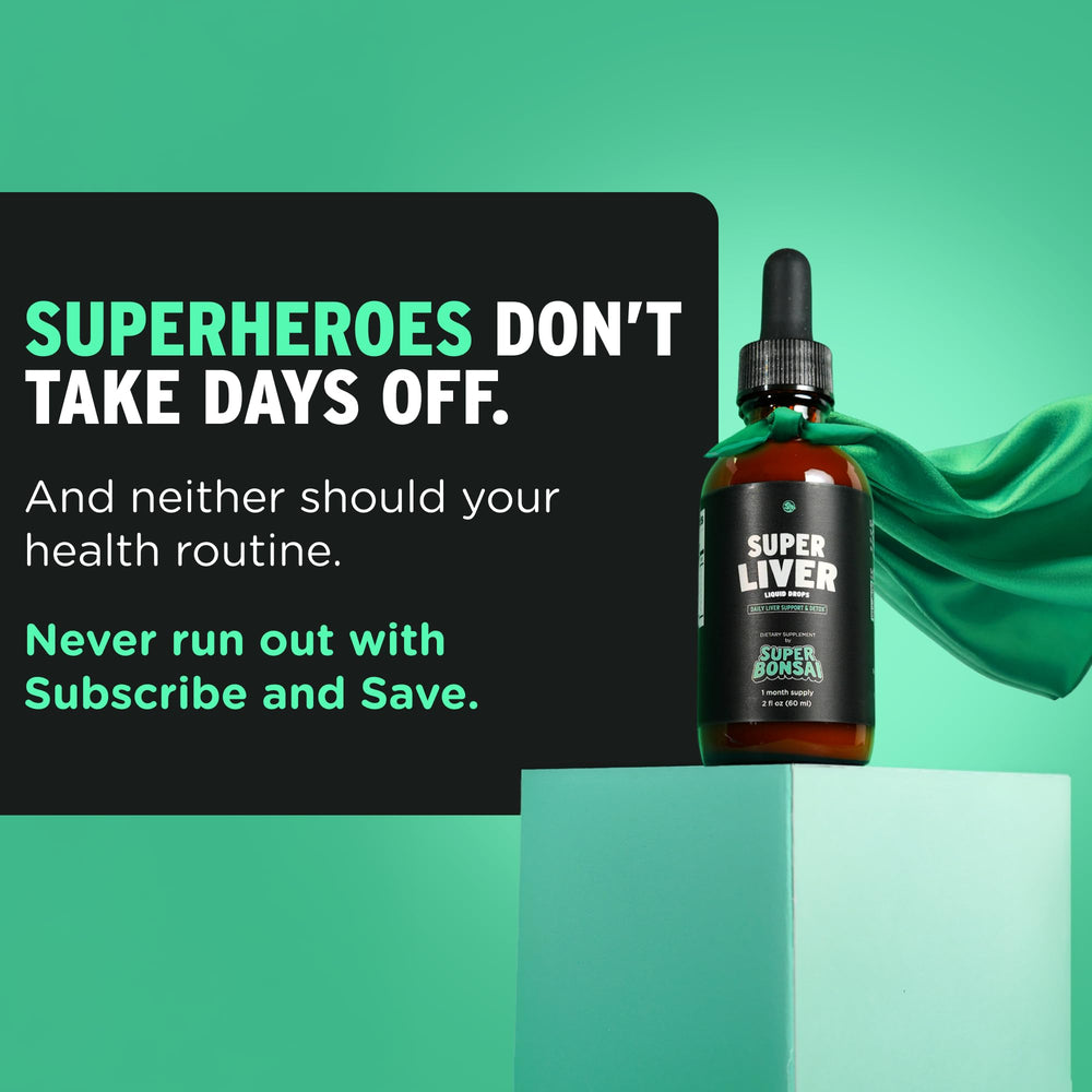 Daily use of Super Liver drops for liver support