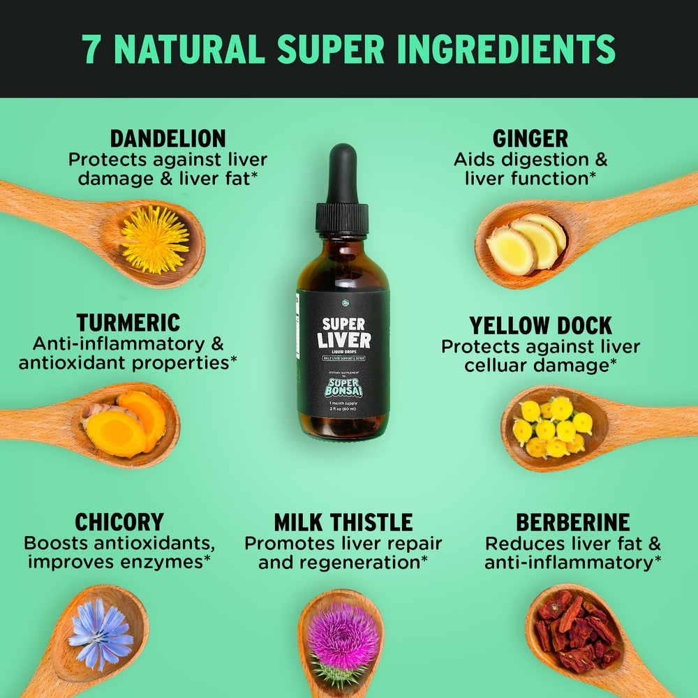Milk thistle and herbal ingredients in Super Liver formula