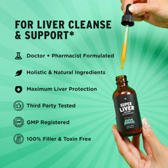 Packaging for Super Liver all-natural liver health formula