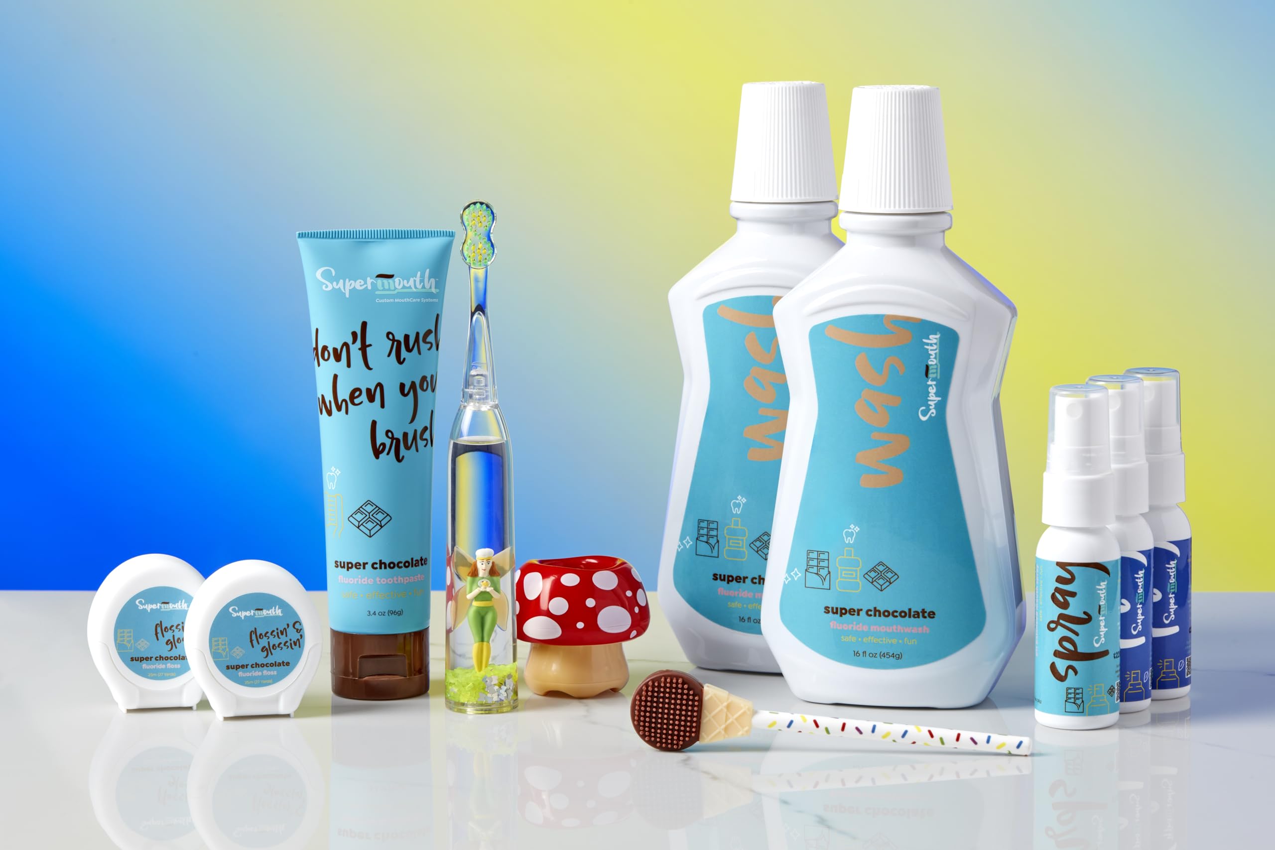 Flavors lineup: Smooth Vanilla, Creamy Strawberry, Decadent Chocolate, and Fresh Mint