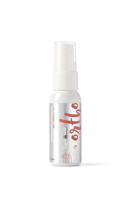 Product shot of SuperMouth Ortho Mouth Spray for braces and aligners