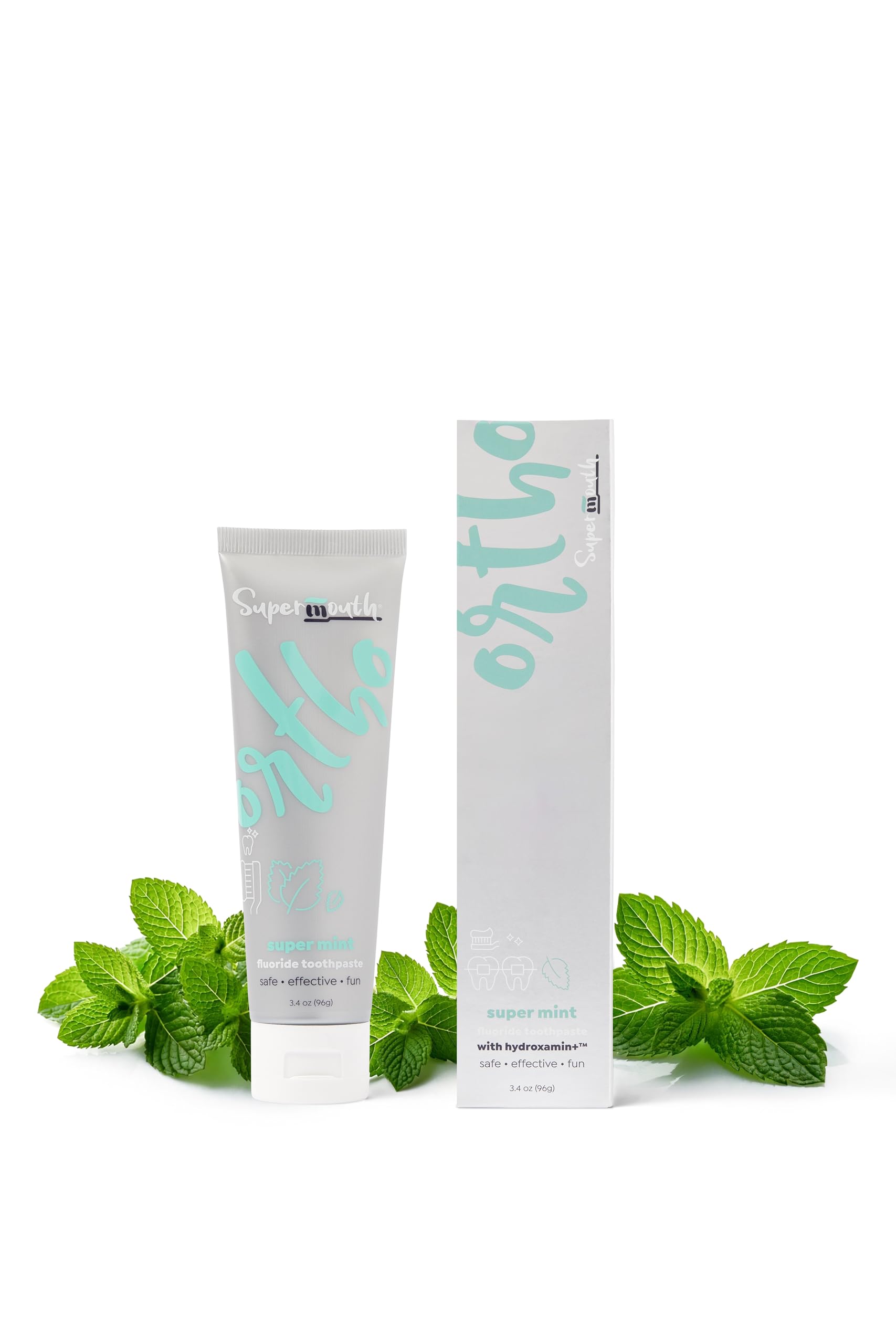 SuperMouth Ortho Toothpaste – Smooth Vanilla flavor for braces and aligners