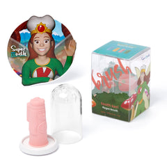 SuperMouth Tooth Keri baby finger brush with soft silicone bristles