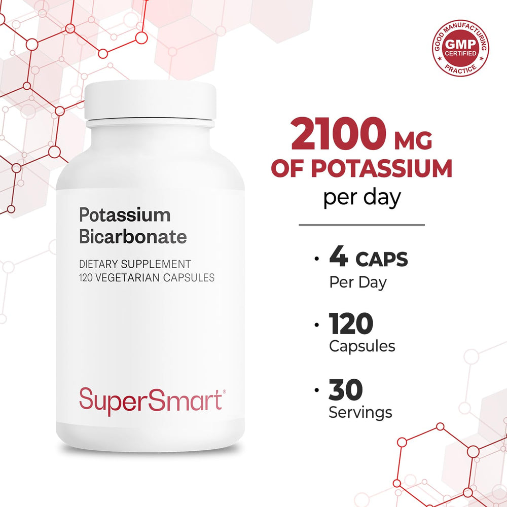 Non-GMO and gluten-free badge for Supersmart potassium bicarbonate