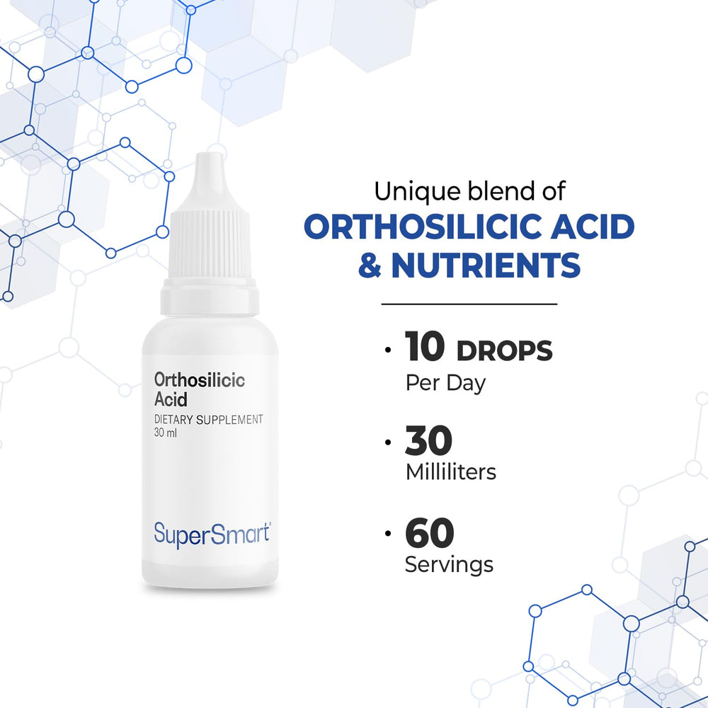 Supersmart Orthosilicic Acid Advanced Formula bottle and label