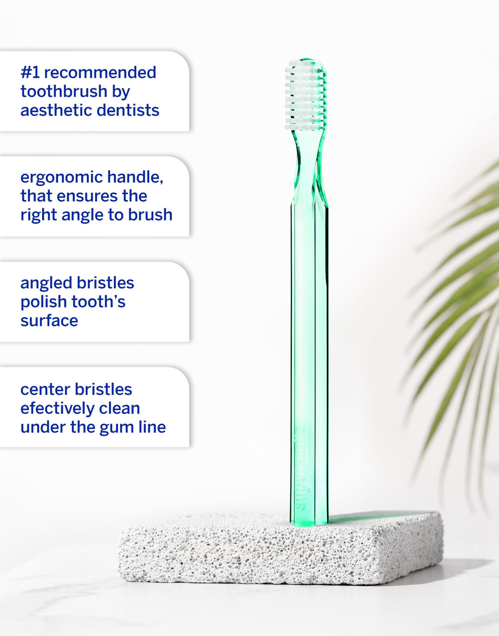 Back view highlighting ergonomic handle
