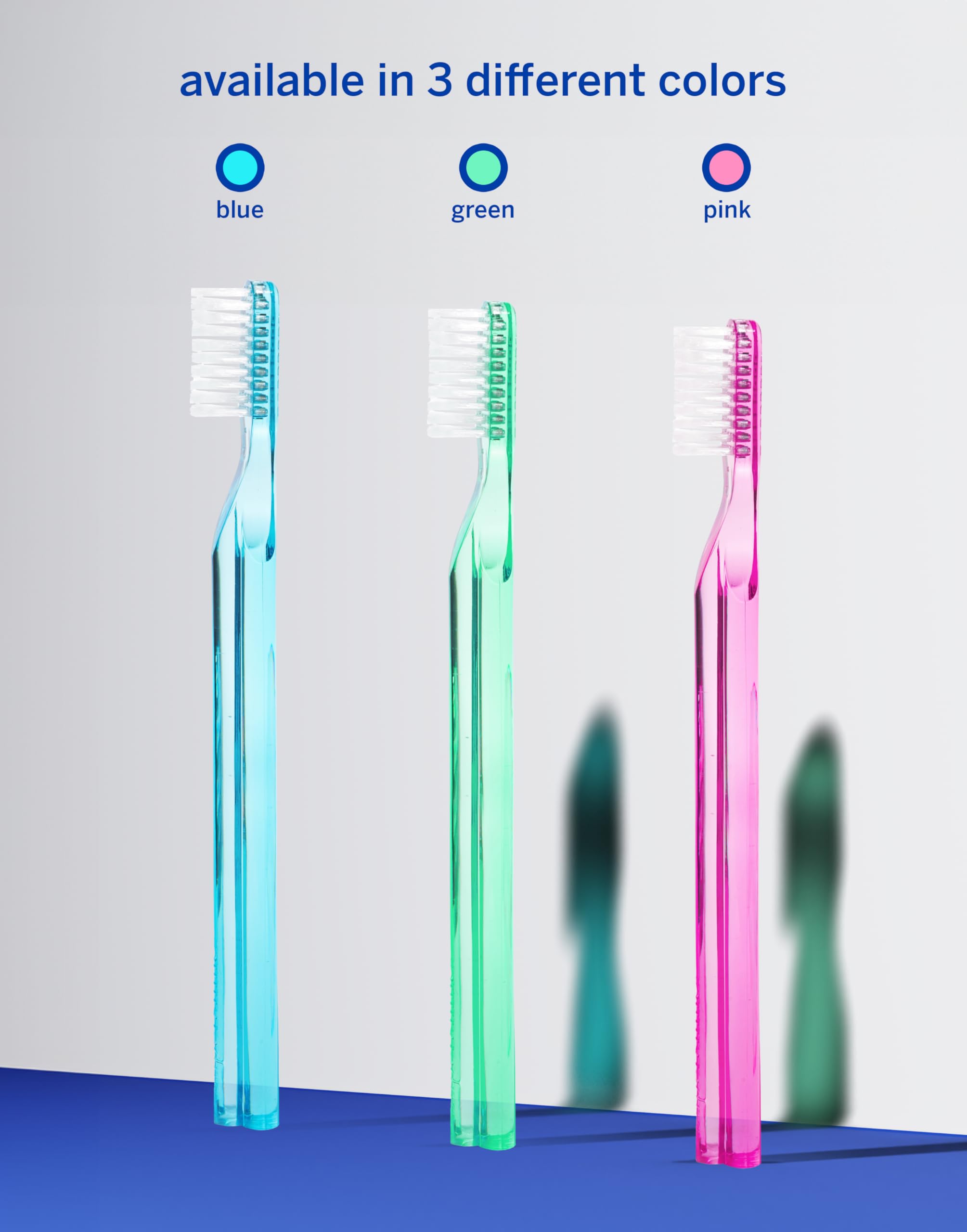 Aesthetic dentist endorsement graphic for Supersmile 45° toothbrush