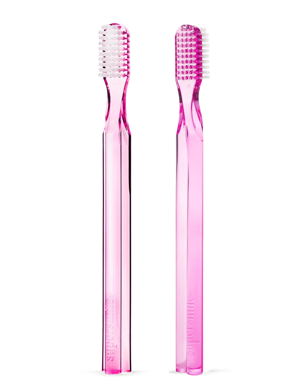 Supersmile New Generation 45° long toothbrush with pink angled head, 2-pack