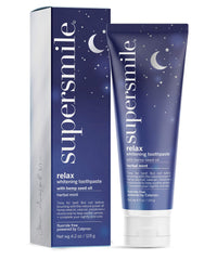 Front view of Supersmile Relax fluoride-free whitening toothpaste 4.2 oz