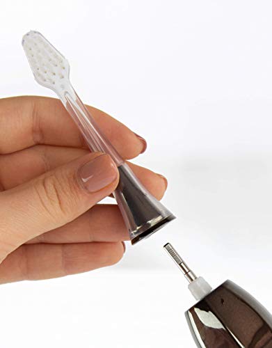 Brush head designed to clean under the gum line