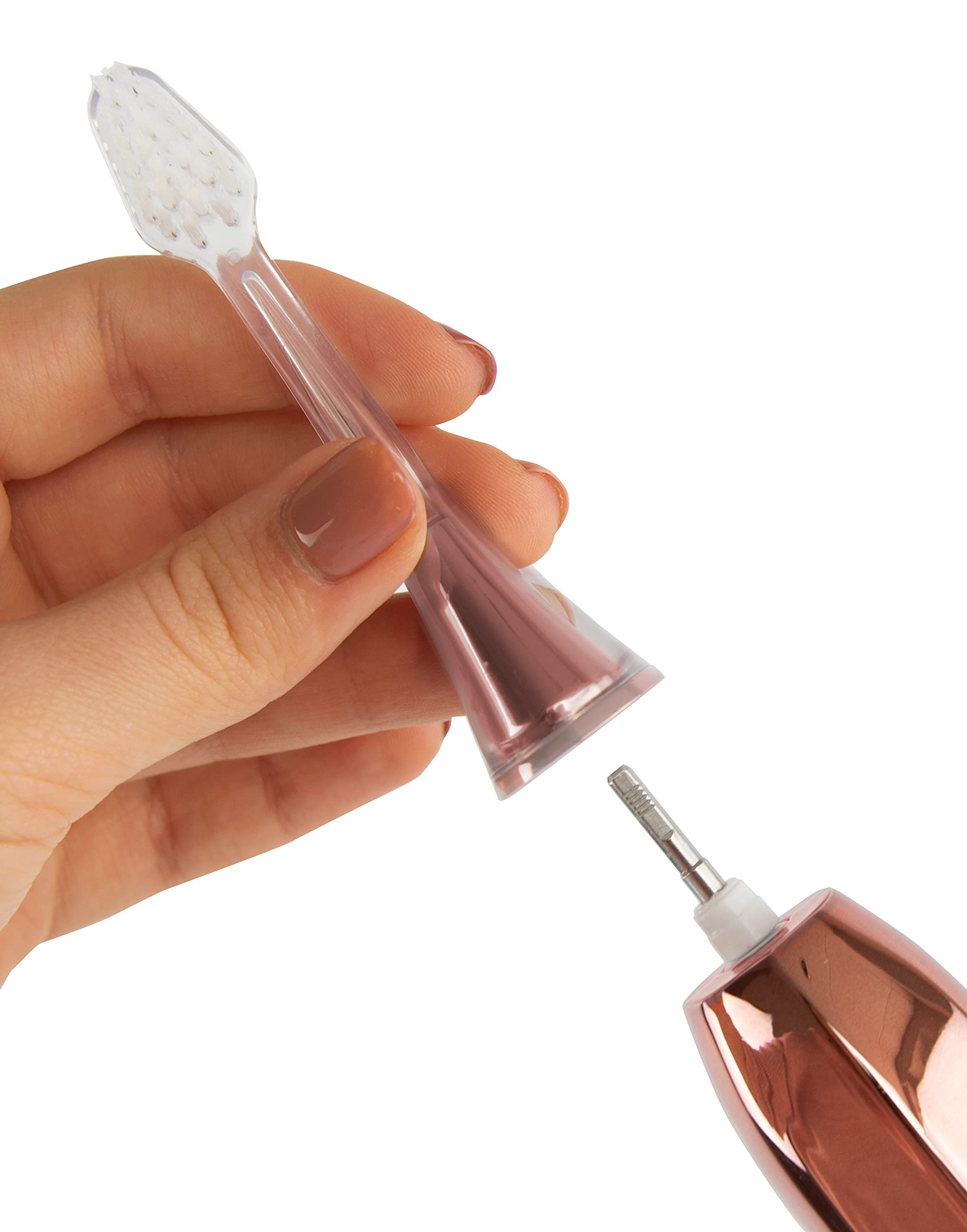 DuPont bristles on Zina45 brush head for deep cleaning