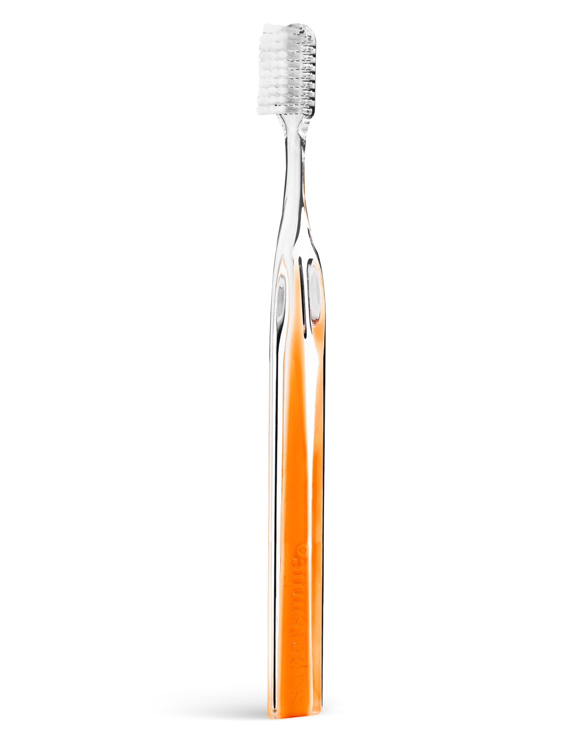 Supersmile Crystal Collection toothbrush orange sunstone handle - front view