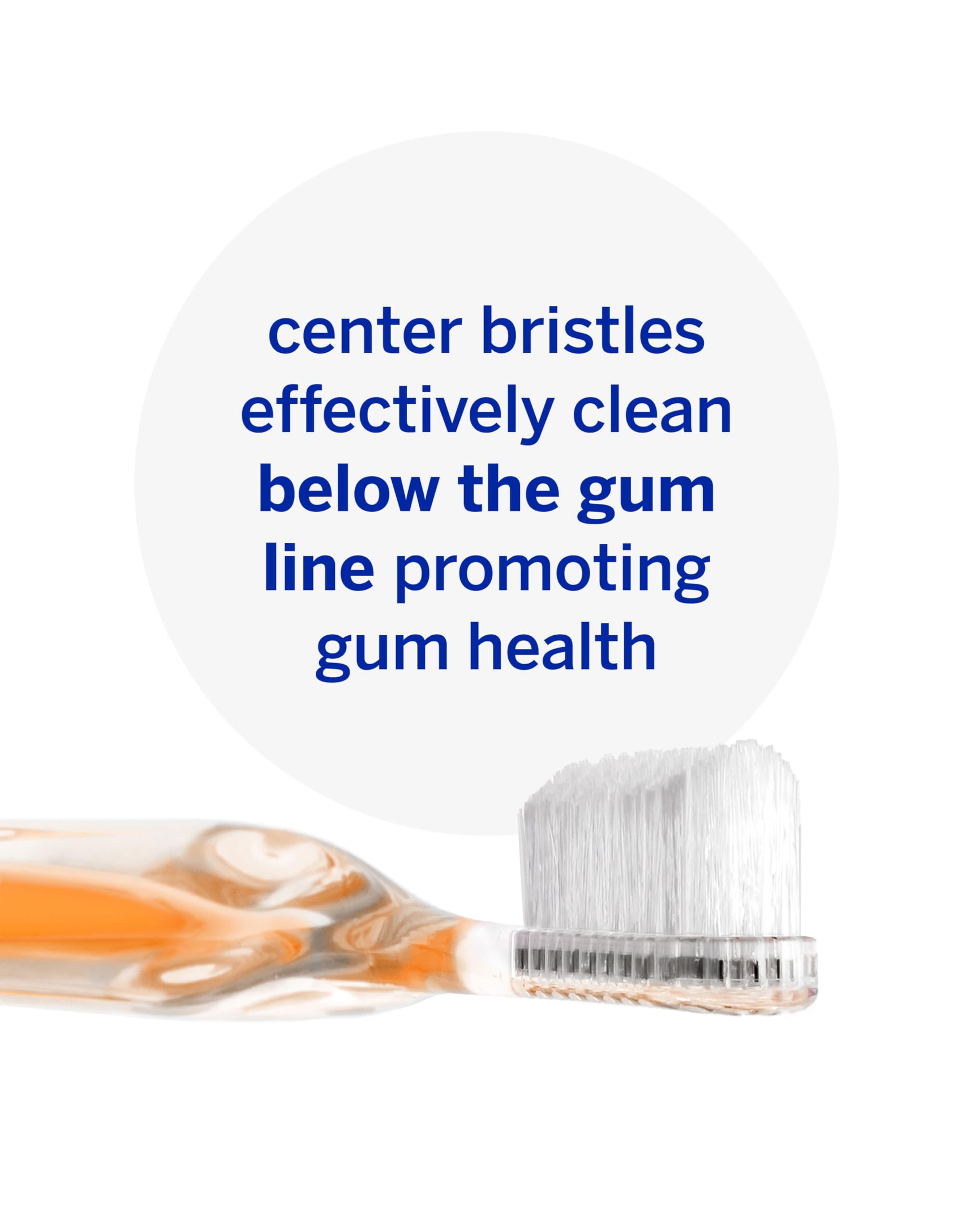Hygienic stand-up storage for Supersmile toothbrush
