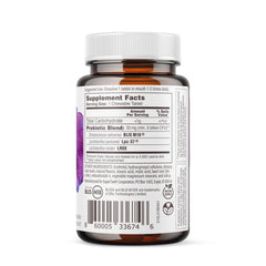 60 strawberry-flavored chewable probiotic tablets