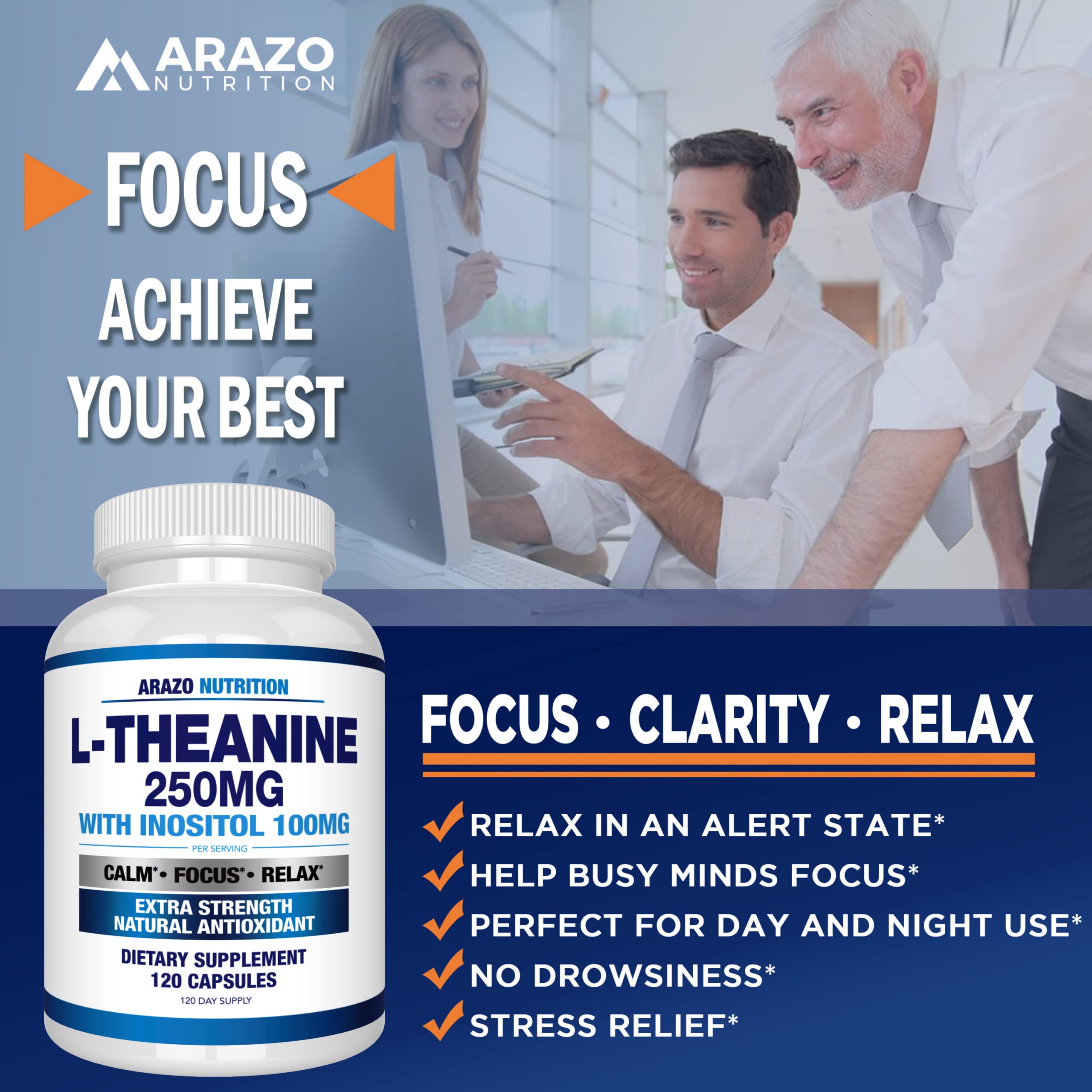 Supplement facts for L-Theanine 250mg