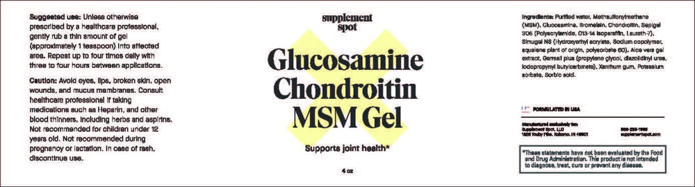 All-natural joint support ingredients: Glucosamine, Chondroitin, MSM, Bromelain