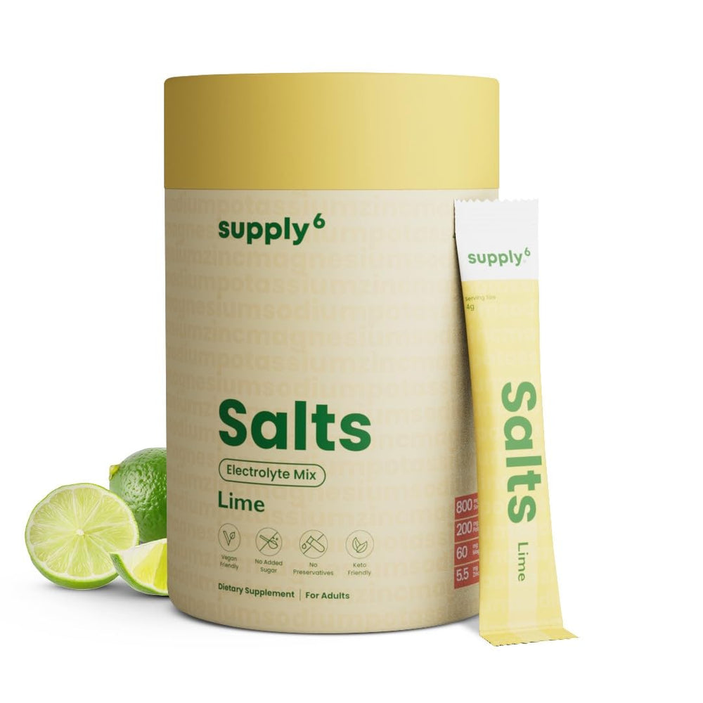 Front packaging of SUPPLY6 Salts Lime