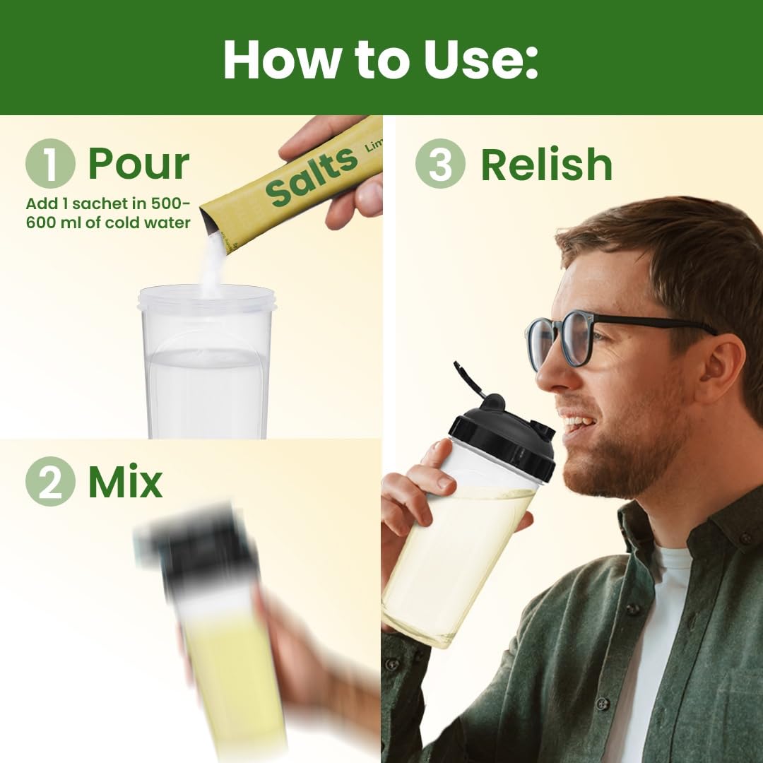 Glass of water hydrated with SUPPLY6 Salts Lime