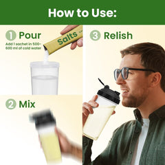 Glass of water hydrated with SUPPLY6 Salts Lime