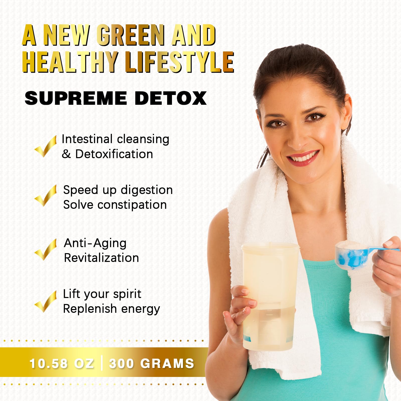 Prepared beverage using Supreme Detox pineapple flavor