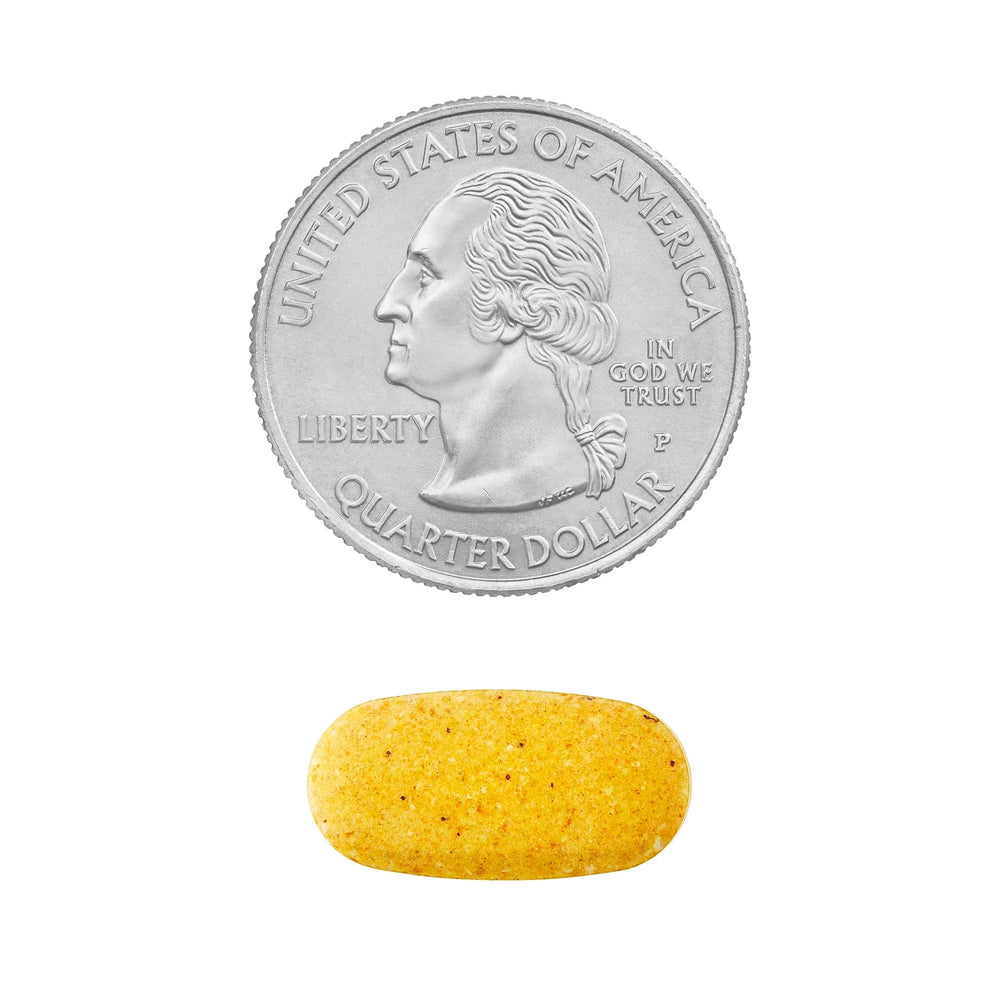 Nutrition facts panel on back of bottle